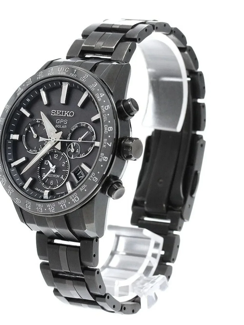 SEIKO Astron SBXC037/5X53-0AB0 GPS black Dial Solar Powered Radio Men's_966749